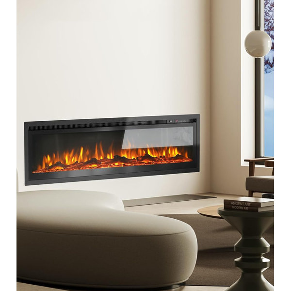Ivy Bronx Swoyersville Ivy Bronx Electric Fireplace With Log and